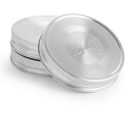 one-piece, stainless steel lid for a mason jar