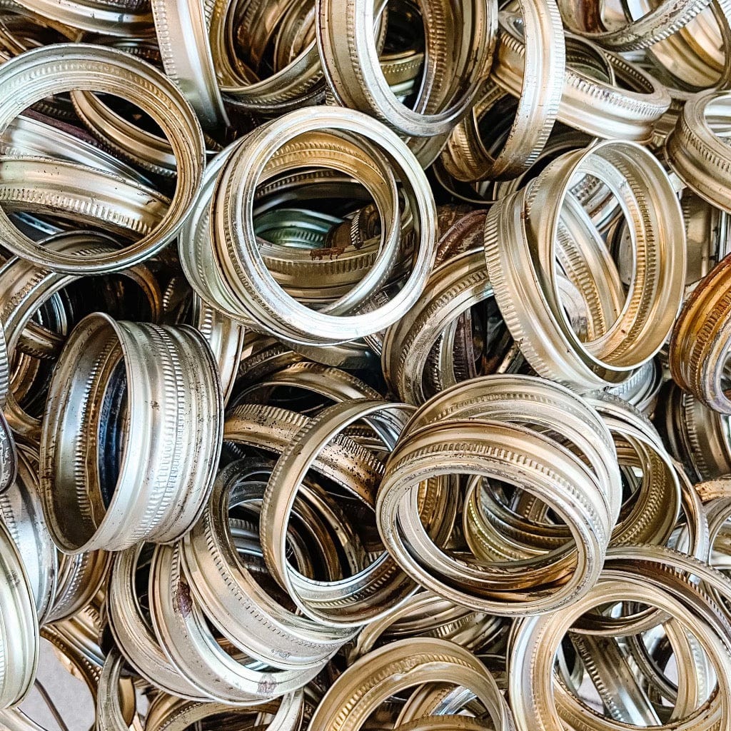 Photo of a reclaimed regular mouth ring in a gold color