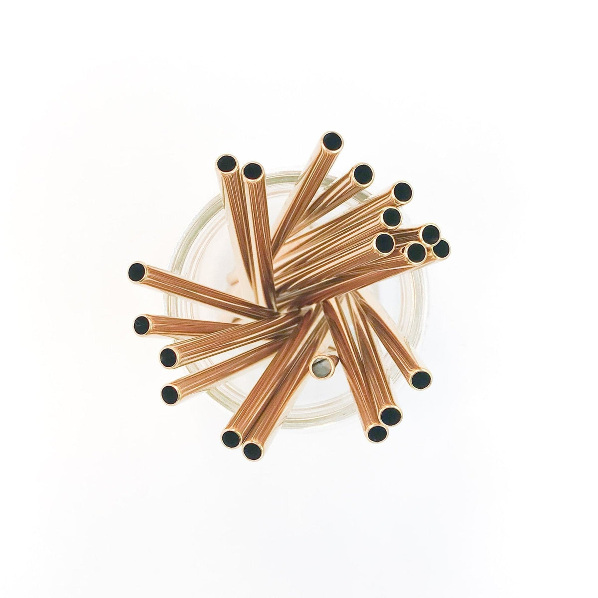 Short Stainless Steel Reusable Straws - straight