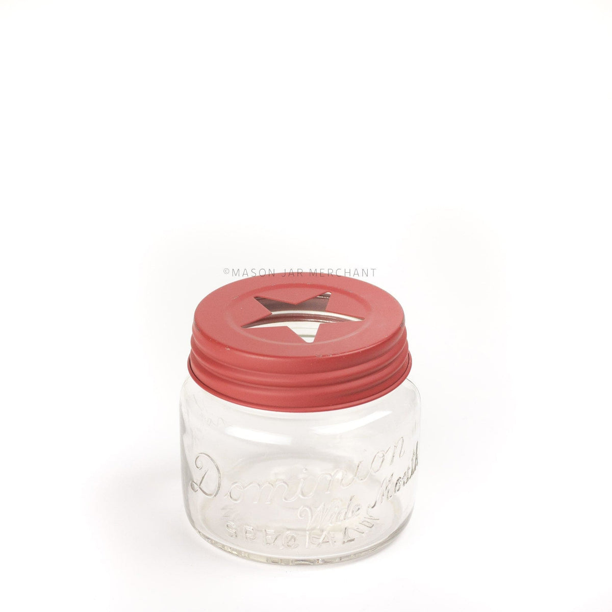 Rustic Red Star Cutout Lid / Candle Topper