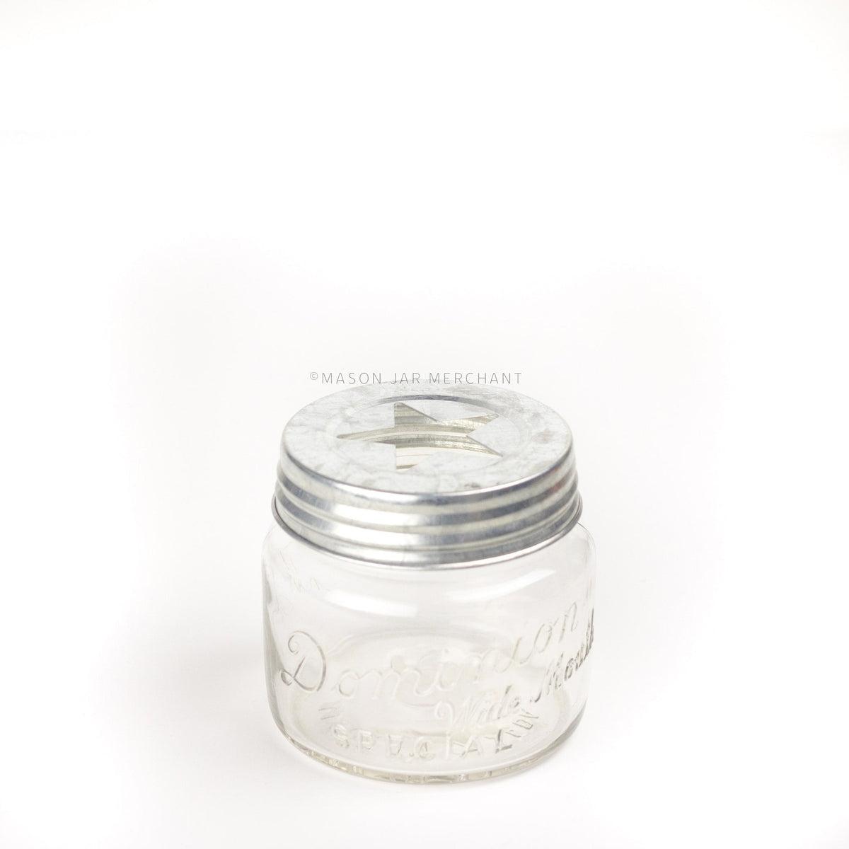 Rustic Galvanized Star Cutout Lid / Candle Topper