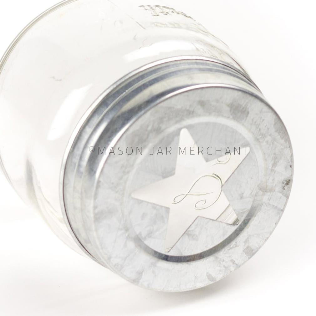 Rustic Galvanized Star Cutout Lid / Candle Topper