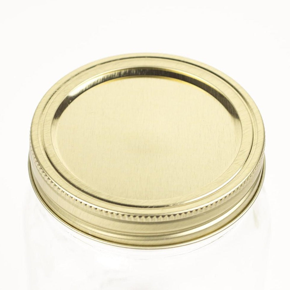 Gold Regular Mouth Canning Lids & Rings - No Retail Packaging {Bulk Available}