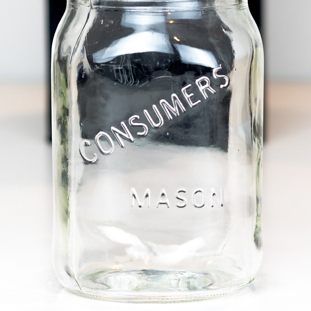 Consumer Mason Regular Mouth Pint, Front View on white background