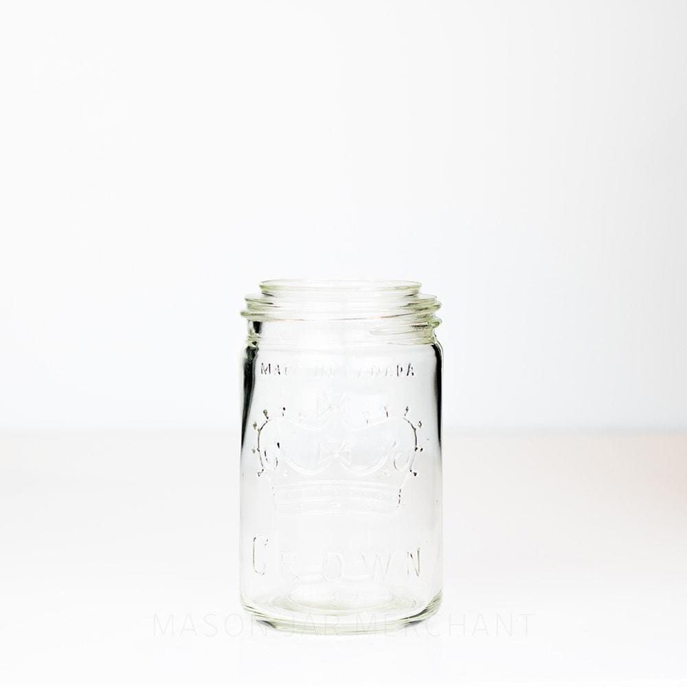 A Vintage Crown 'Made in Canada' Pint on a white background