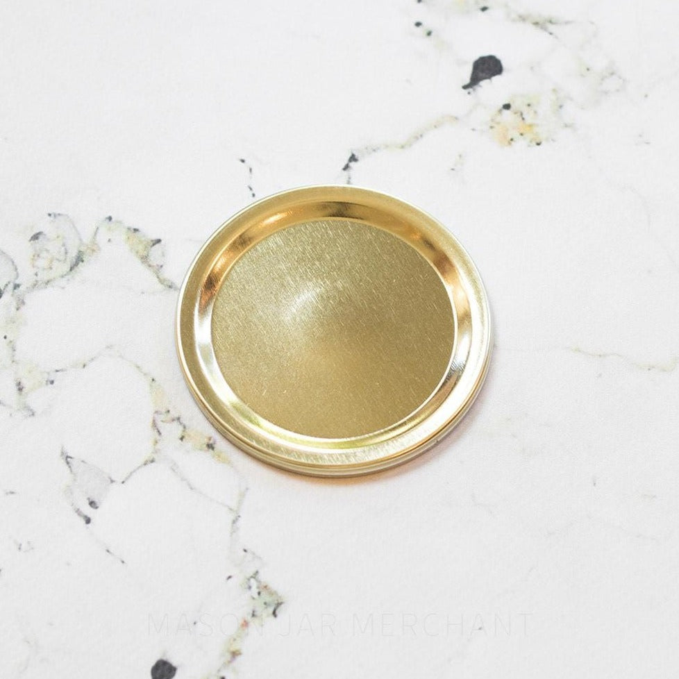 Gold Regular Mouth Canning Lids & Rings - No Retail Packaging {Bulk Available}