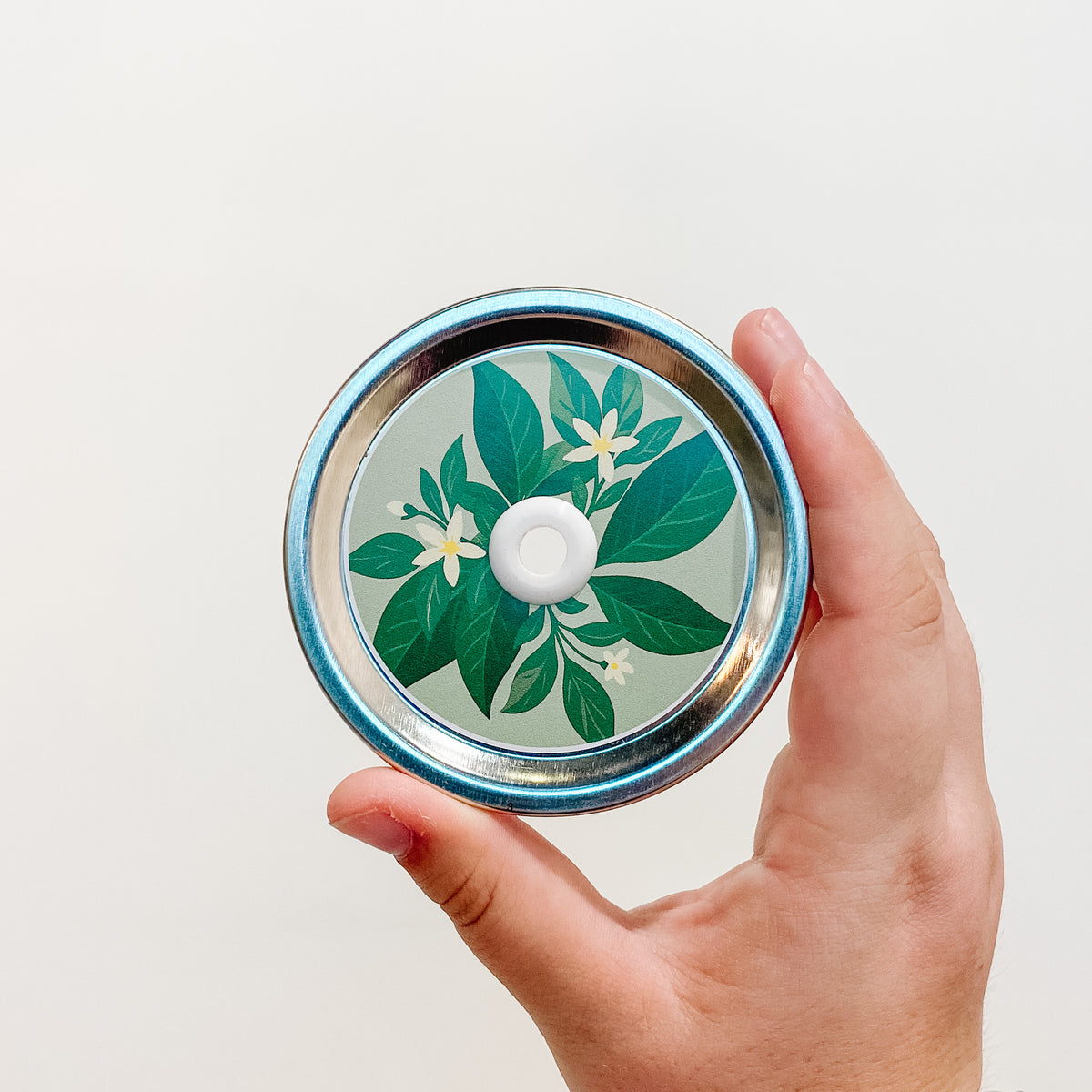 Key To My Tart Patterned Mason Jar Straw Lid