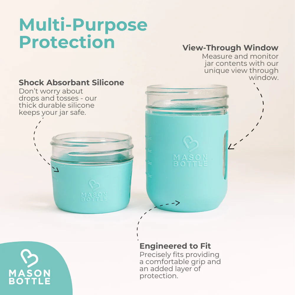Mason Bottle Silicone Sleeves