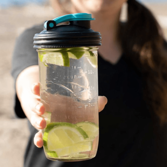 ReCap 'POUR' with Carry Loop - Easy Pour Spout Mason Jar Lid (Regular Mouth)
