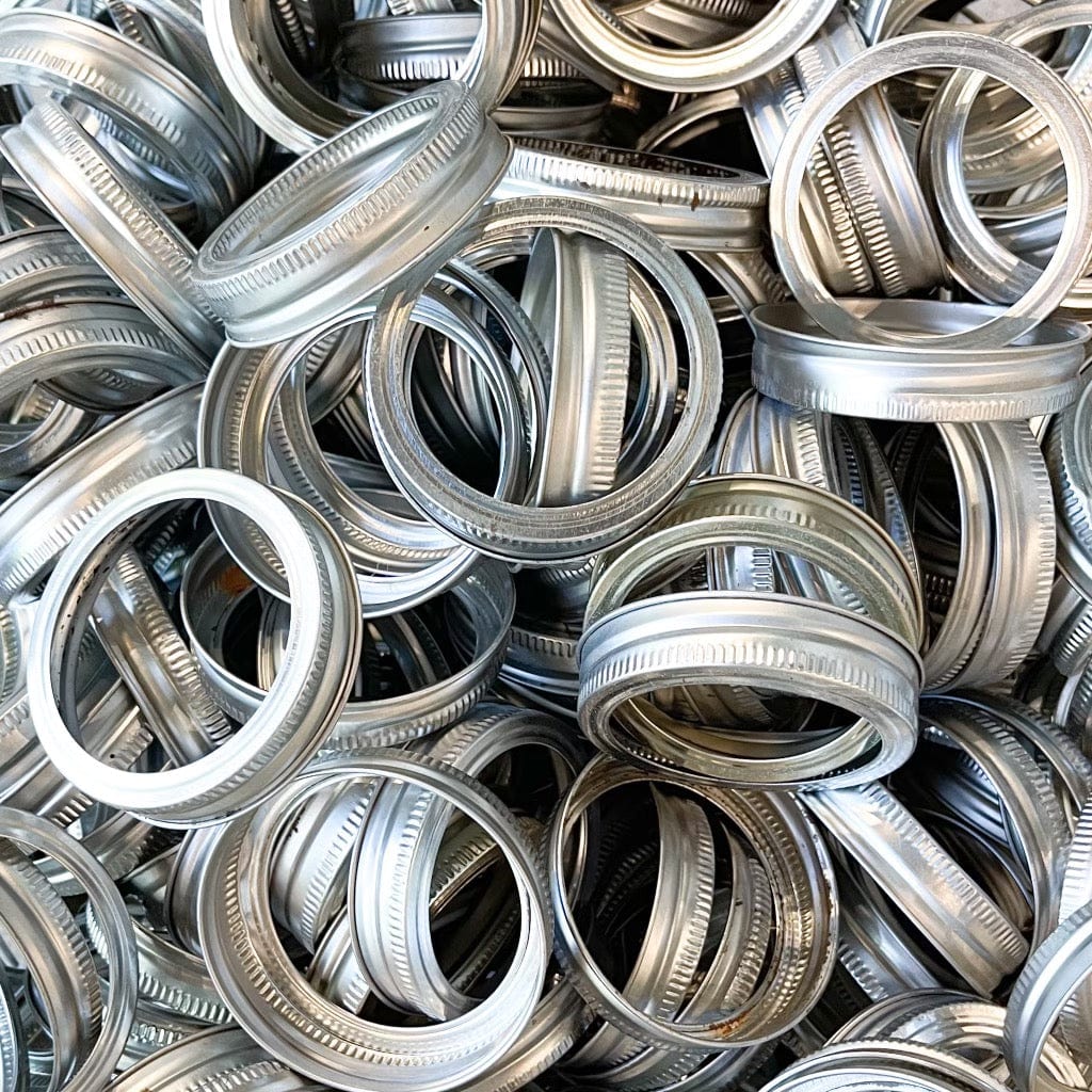 Photo of a reclaimed regular mouth ring in a silver color