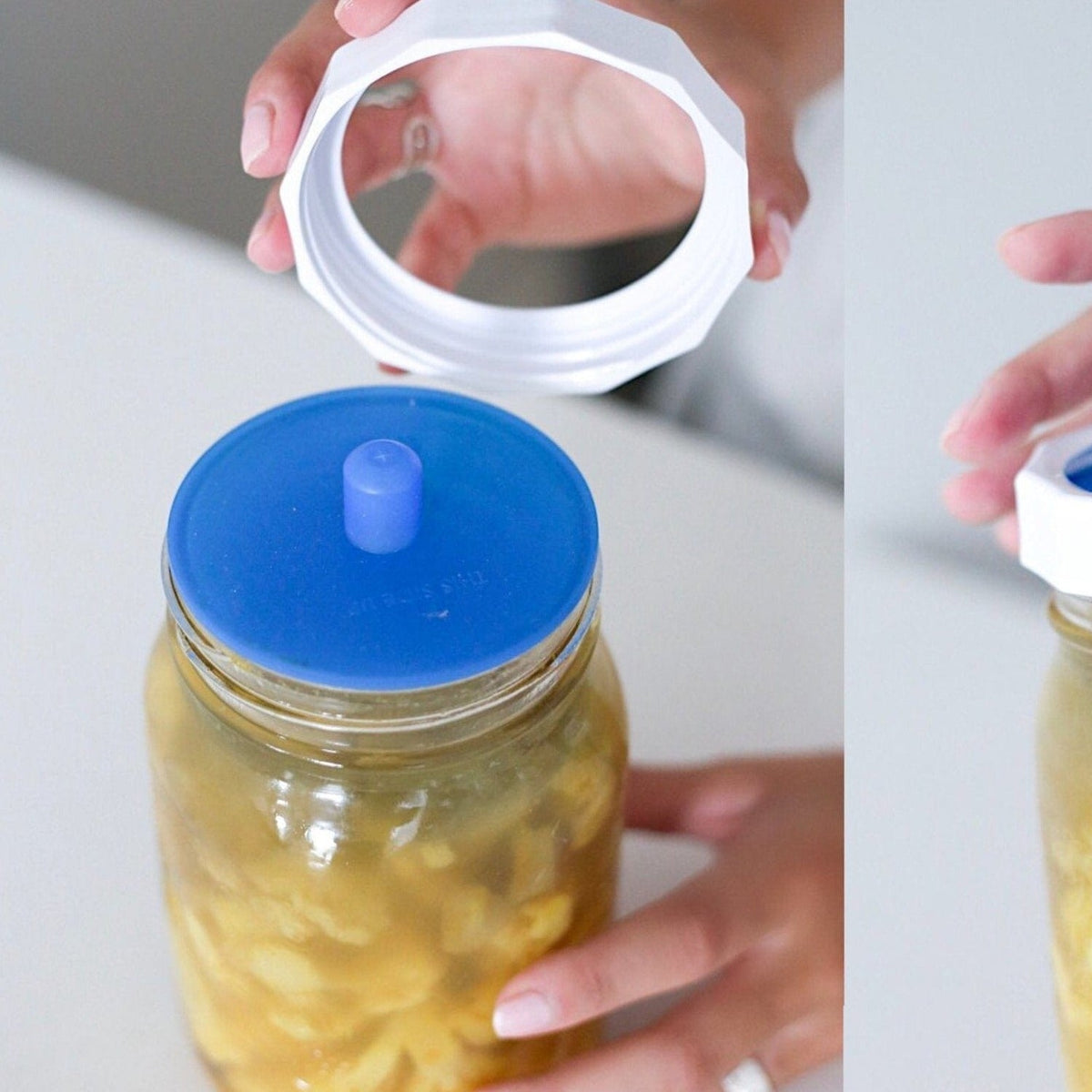 Masontops 'Tough Bands' - Rust Proof Plastic Mason Jar Rings (4 Pack)