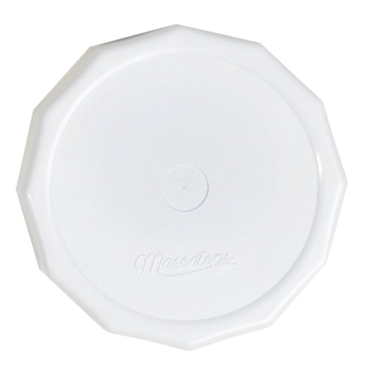 Masontops 'Tough Tops' White Rust Proof Plastic Solid Lid (4 Pack)