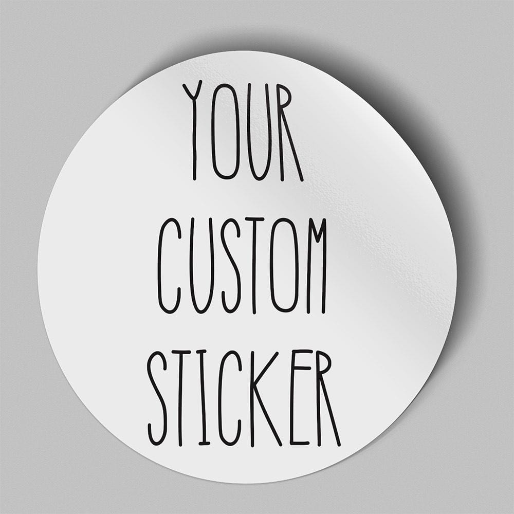 A white spice label sticker with a blank customizable print.