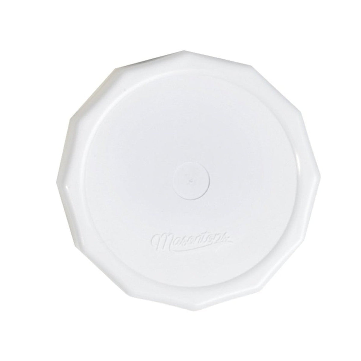 Masontops &#39;Tough Tops&#39; White Rust Proof Plastic Solid Lid (4 Pack)