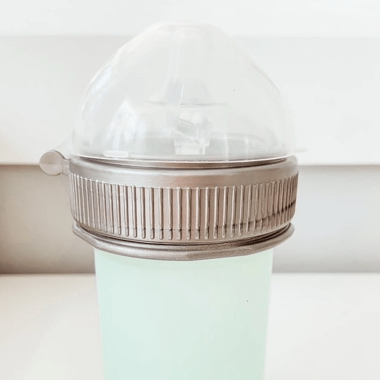 Mason Bottle Plastic Ring + Cap