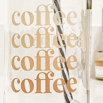 Coffee Coffee Coffee Coffeee (Bold) Mason Jar Tumbler