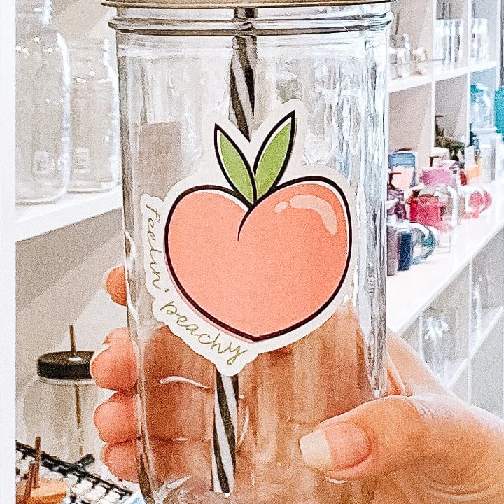 Feelin' Peachy Mason Jar Tumbler