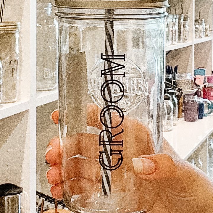 Groom' Mason Jar Tumbler