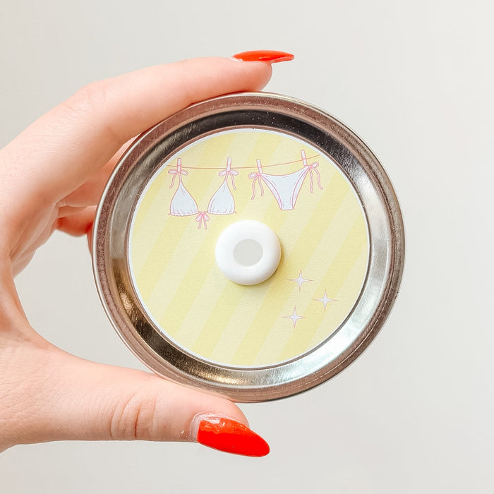 Vacation Laundry Mason Jar Straw Lid