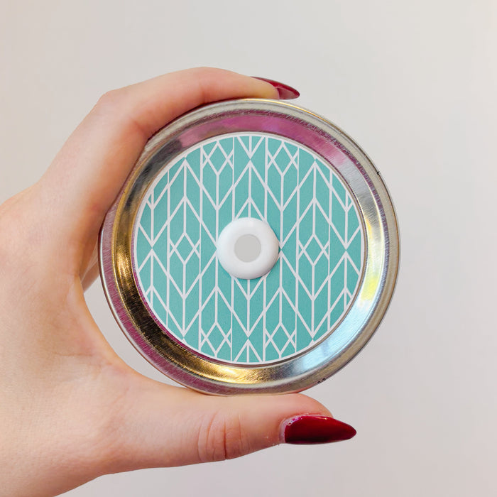 Desert Pool Mason Jar Straw Lid
