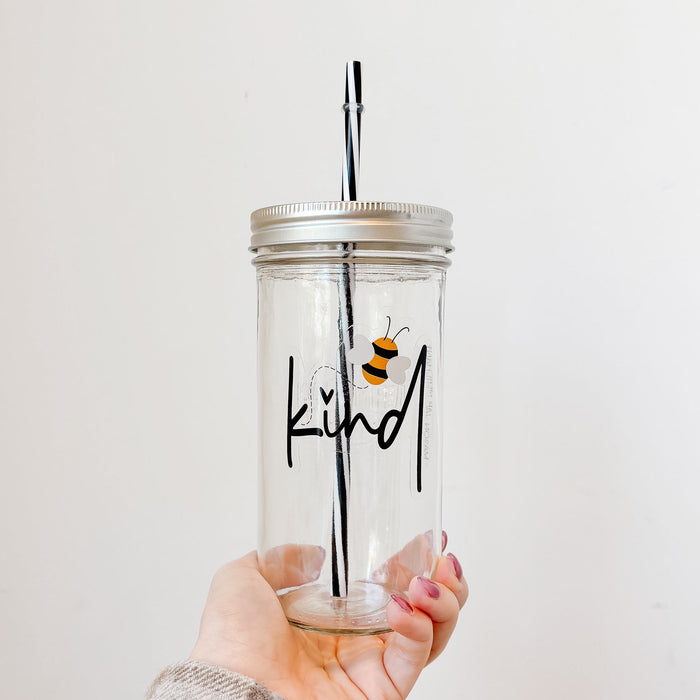 Bee Kind Mason Jar Tumbler