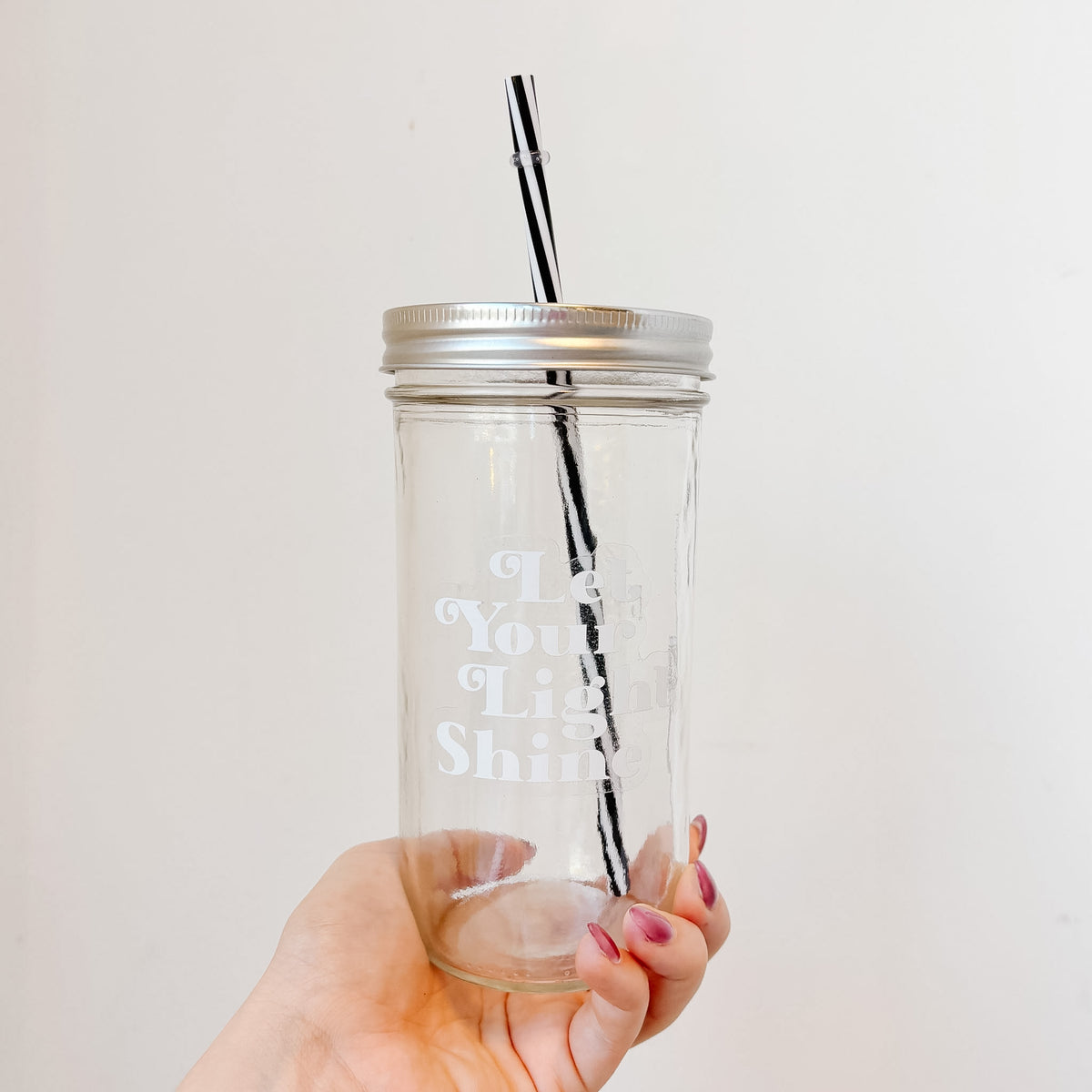 Let Your Light Shine Mason Jar Tumbler