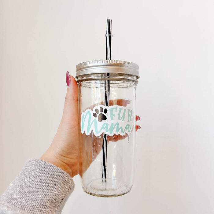 Fur Mama Mason Jar Tumbler