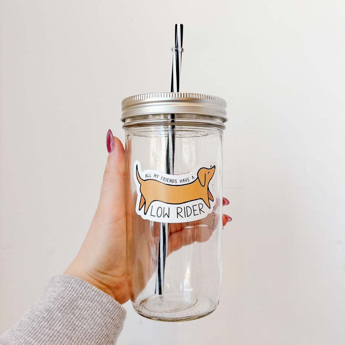 Low Rider Mason Jar Tumbler