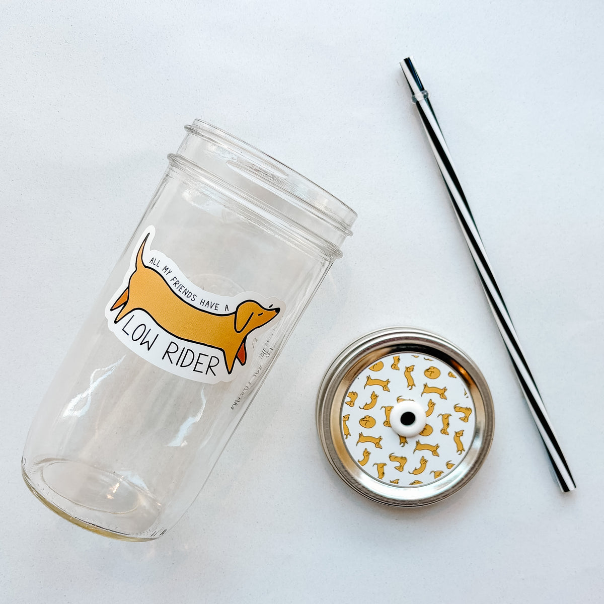 Low Rider Mason Jar Tumbler