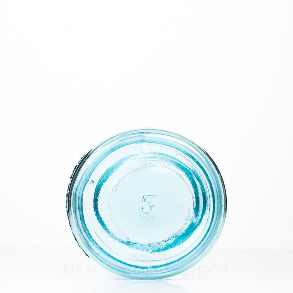 Ball Vintage 1923-1933 “Perfect Mason” Blue Regular Mouth Quart Mason Jar