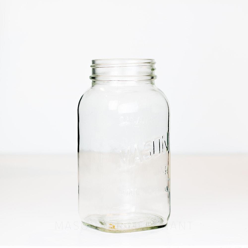 Canadian Mason English-Only Regular Mouth Quart Mason Jar - 7 Inch