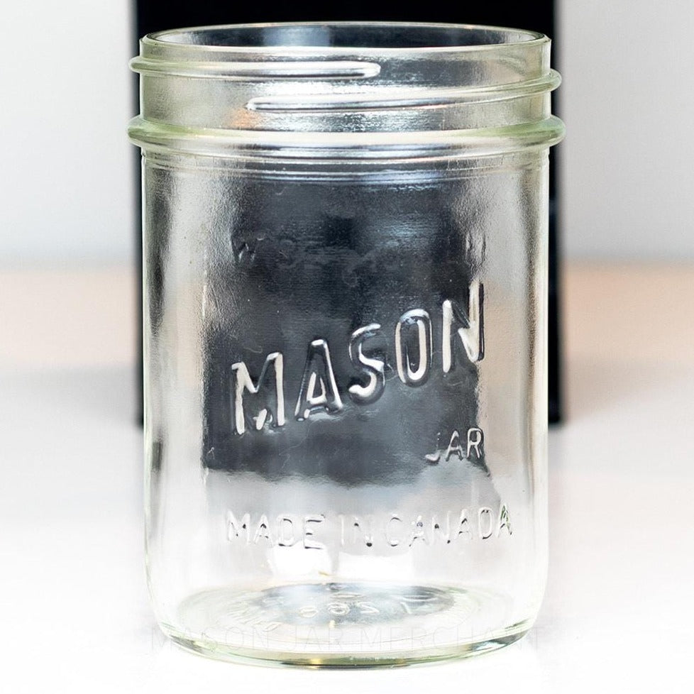 Canadian Mason English-Only Wide Mouth Pint Mason Jar - Taller Version
