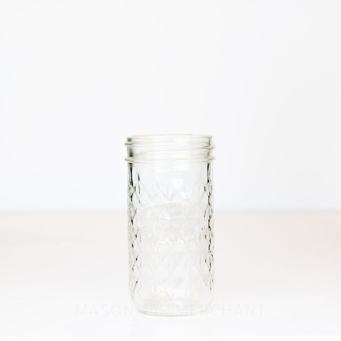 Special Quilted Regular Mouth 3/4 Pint Mason Jar