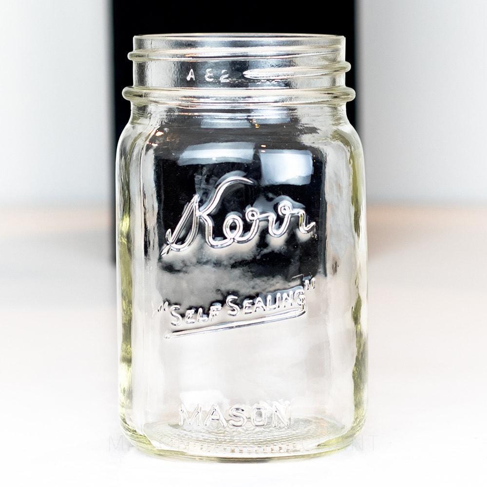Kerr “Self Sealing” Square Regular Mouth Pint Mason Jar