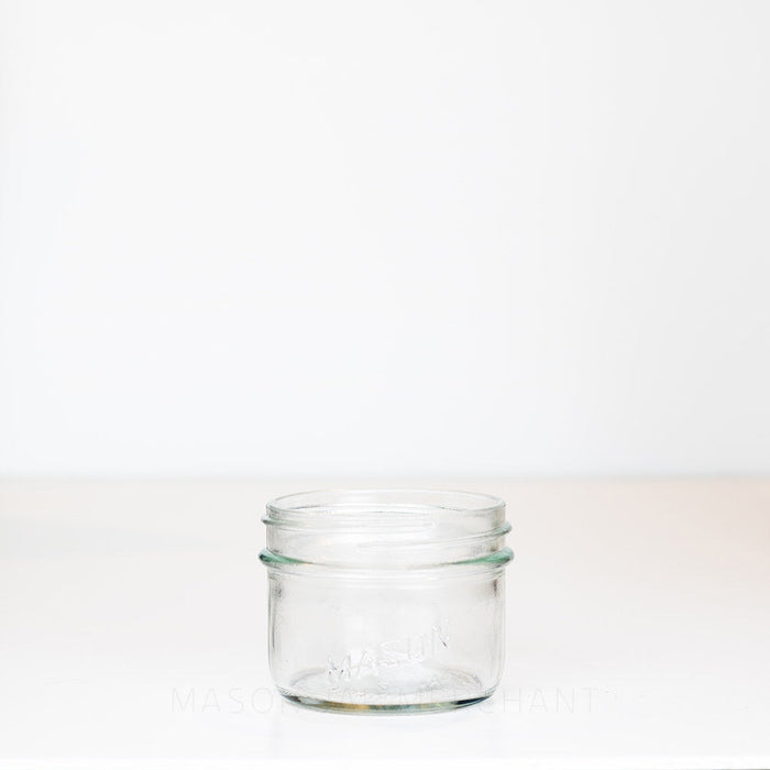 Canadian Mason (Salmon) Wide Mouth Half Pint Mason Jar