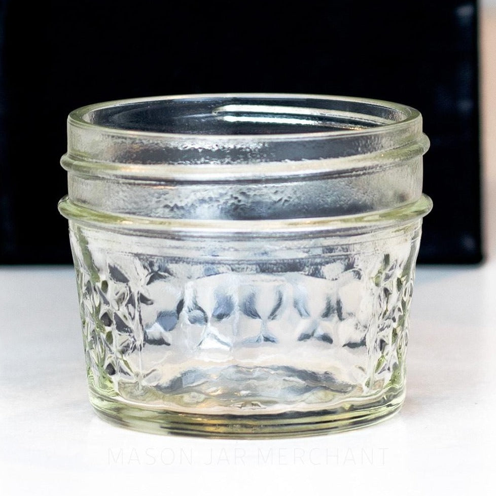 Quilted Regular Mouth Quarter Pint Mason Jar