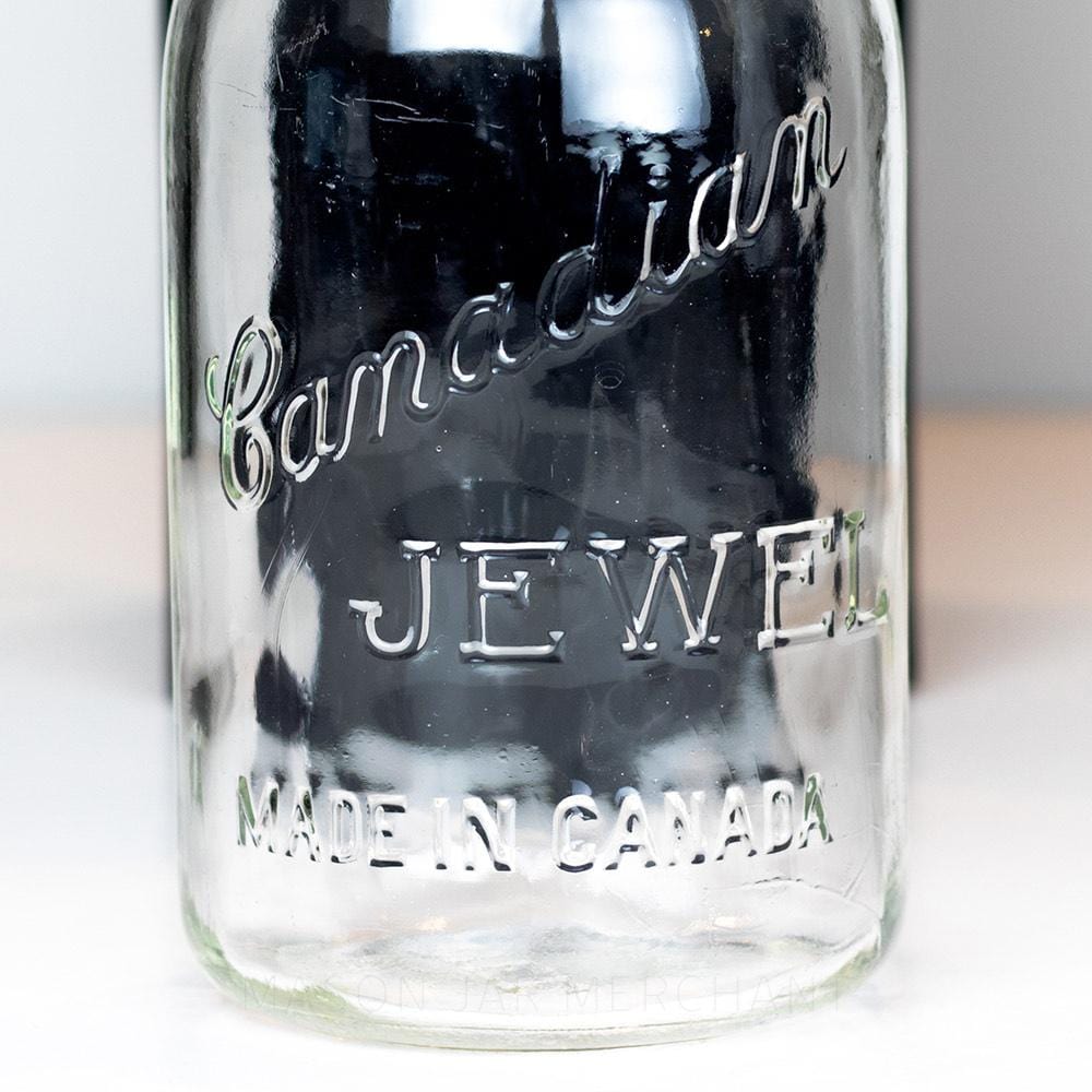 Canadian Jewel Vintage “Made In Canada” Gem Mouth Quart Mason Jar