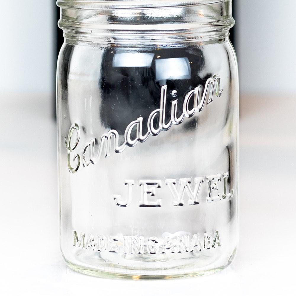 Canadian Jewel Vintage 1910s “Made in Canada” Gem Mouth Tall Pint Mason Jar