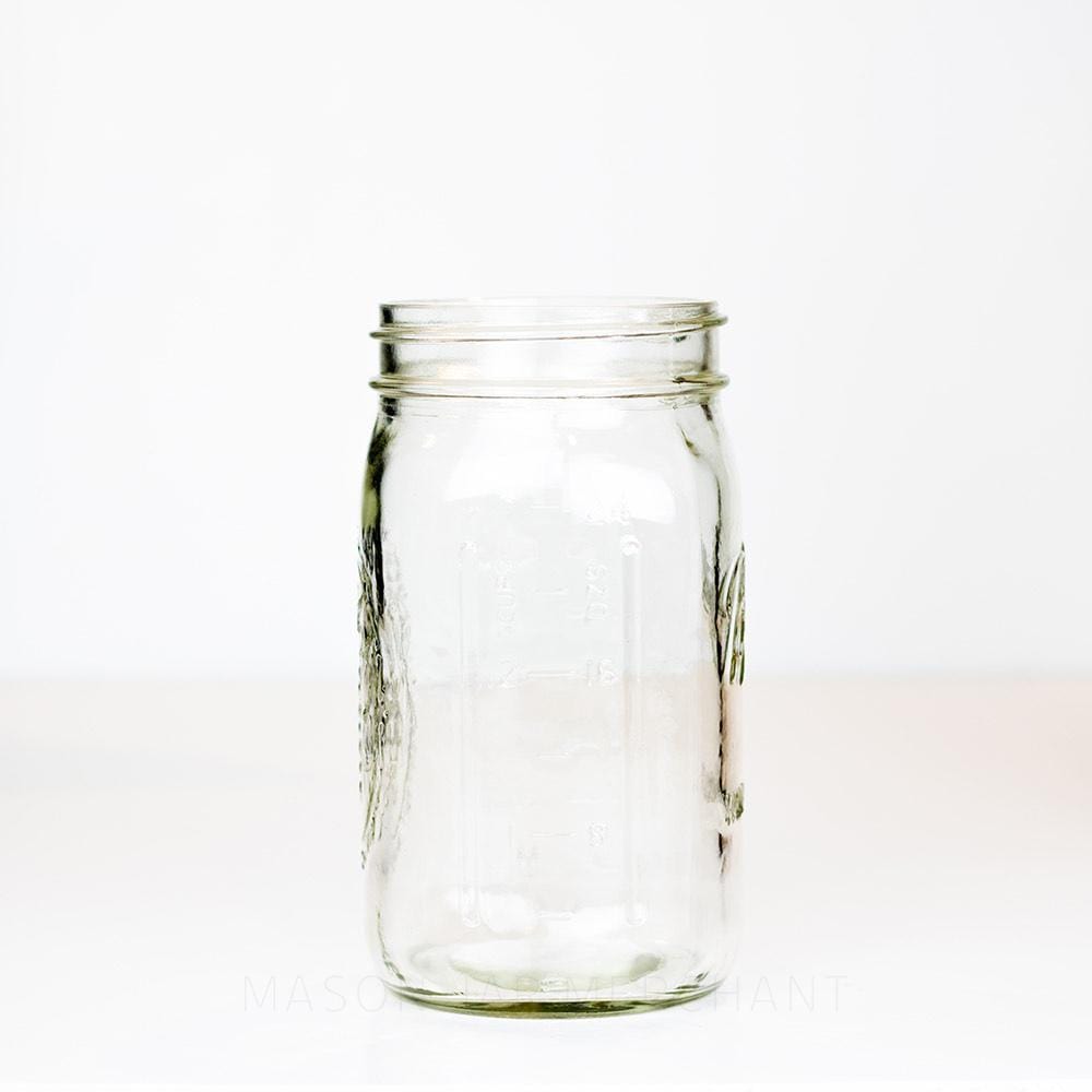 Ball Wide Mouth Quart Mason Jar with Side Measurements - 6.5 inch
