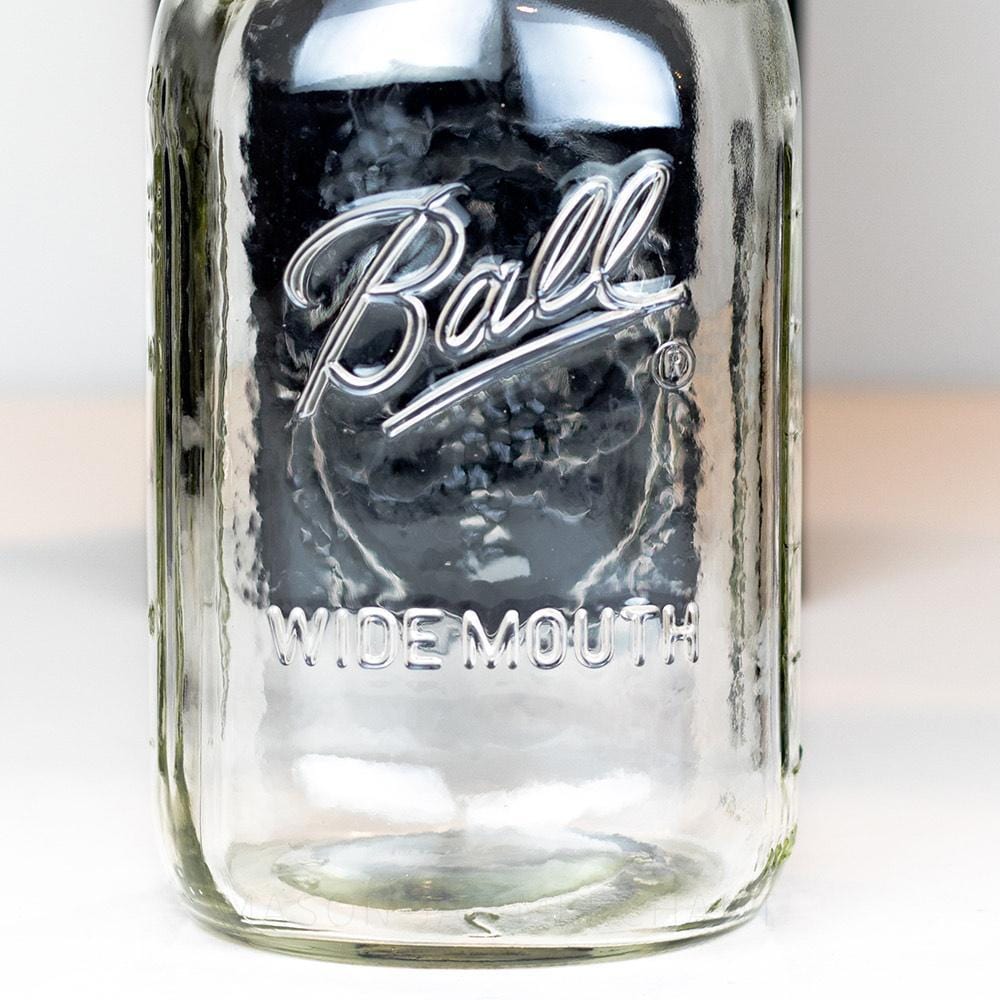 Ball Wide Mouth Quart Mason Jar with Side Measurements - 6.5 inch