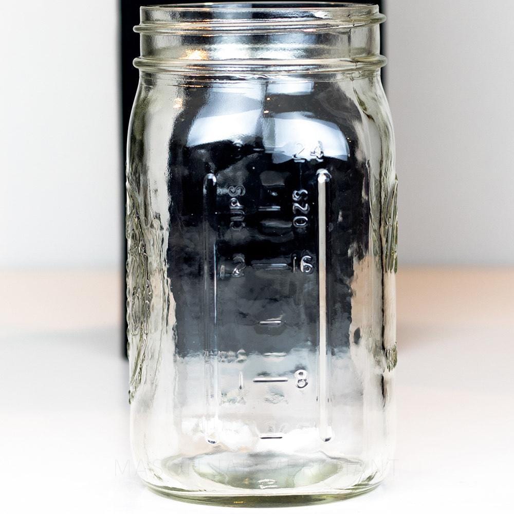Ball Wide Mouth Quart Mason Jar with Side Measurements - 6.5 inch