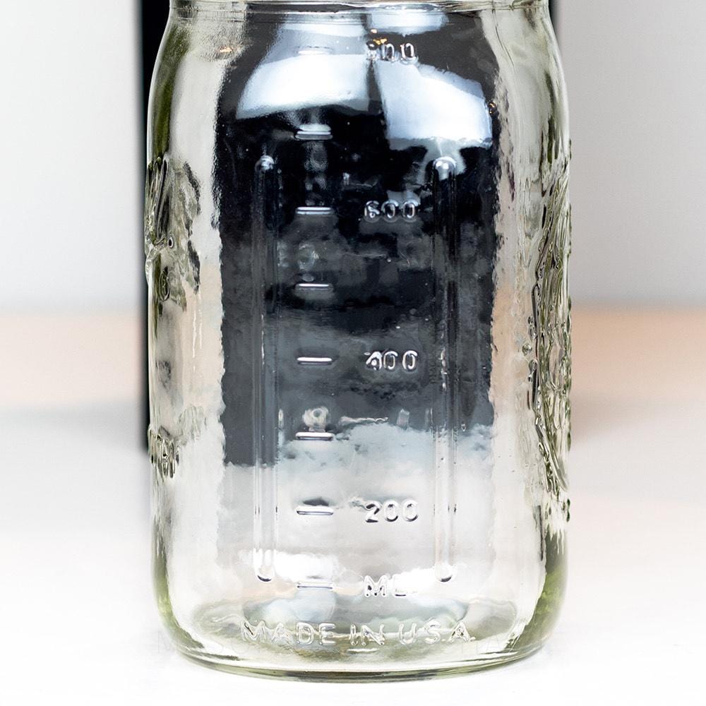 Ball Wide Mouth Quart Mason Jar with Side Measurements - 6.5 inch