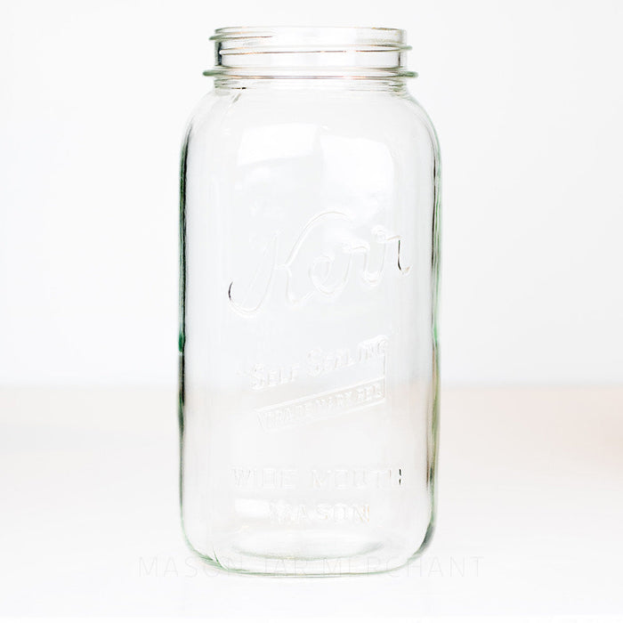 Kerr Vintage “Self Sealing” {Trade Mark Reg.} Wide Mouth Half Gallon Mason Jar