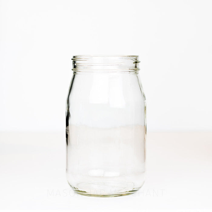 Dominion Vintage Unmarked Wide Mouth Quart Mason Jar - 6.75 Inch
