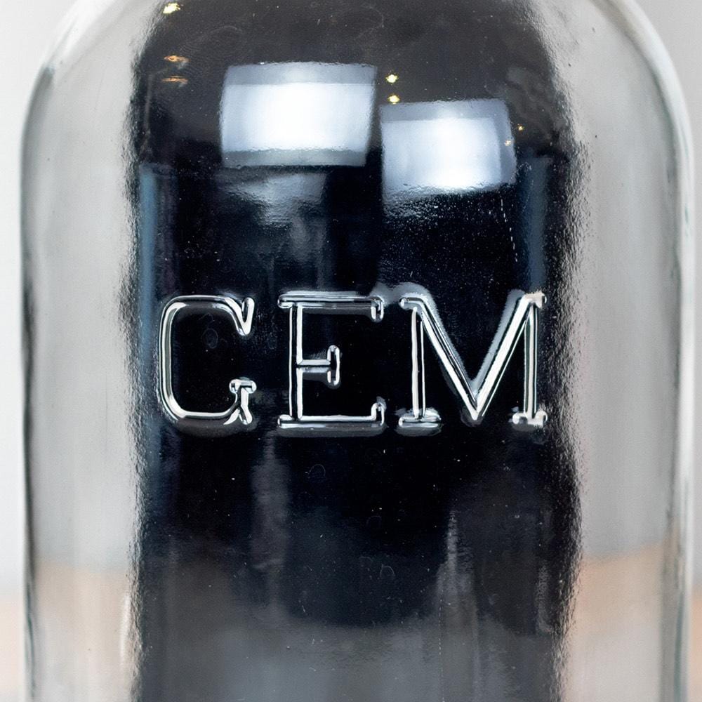 “Gem” Early Mid-Century Gem Mouth Half Gallon Mason Jar