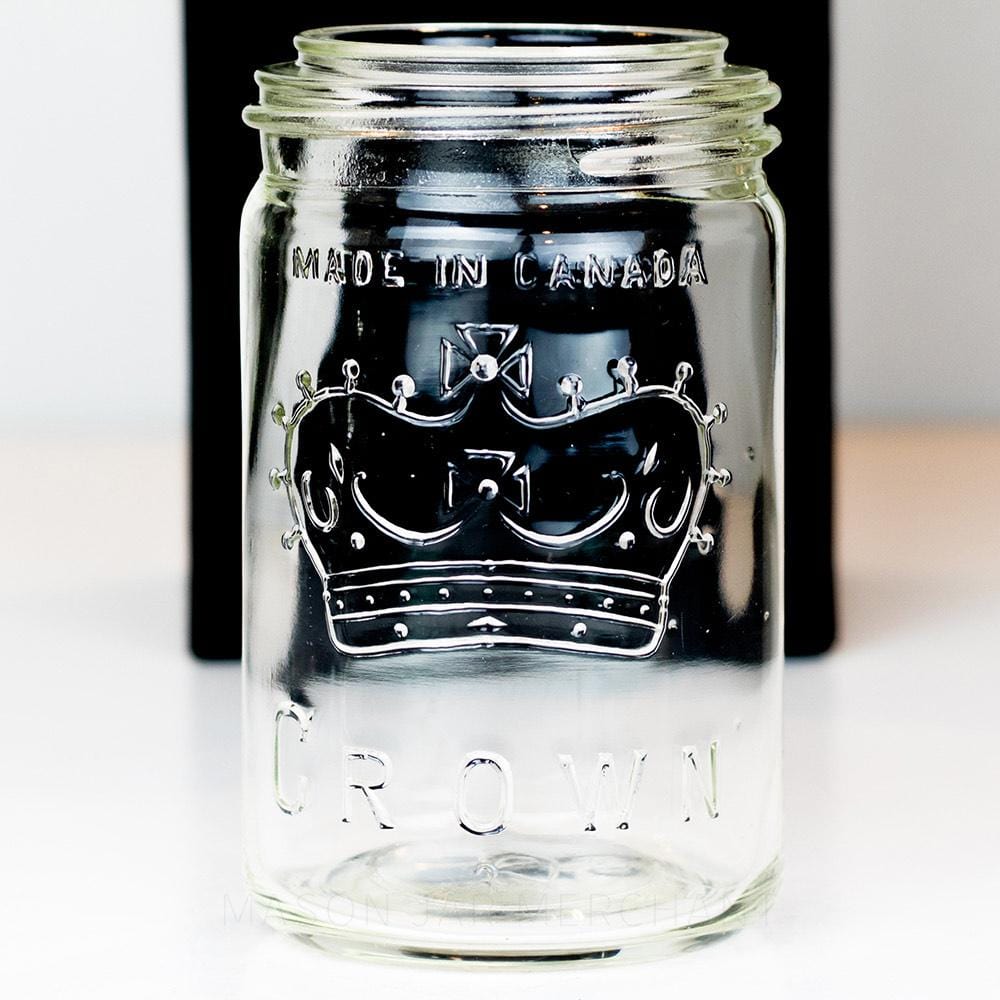Crown Vintage “Made in Canada” Gem Mouth Pint Mason Jar