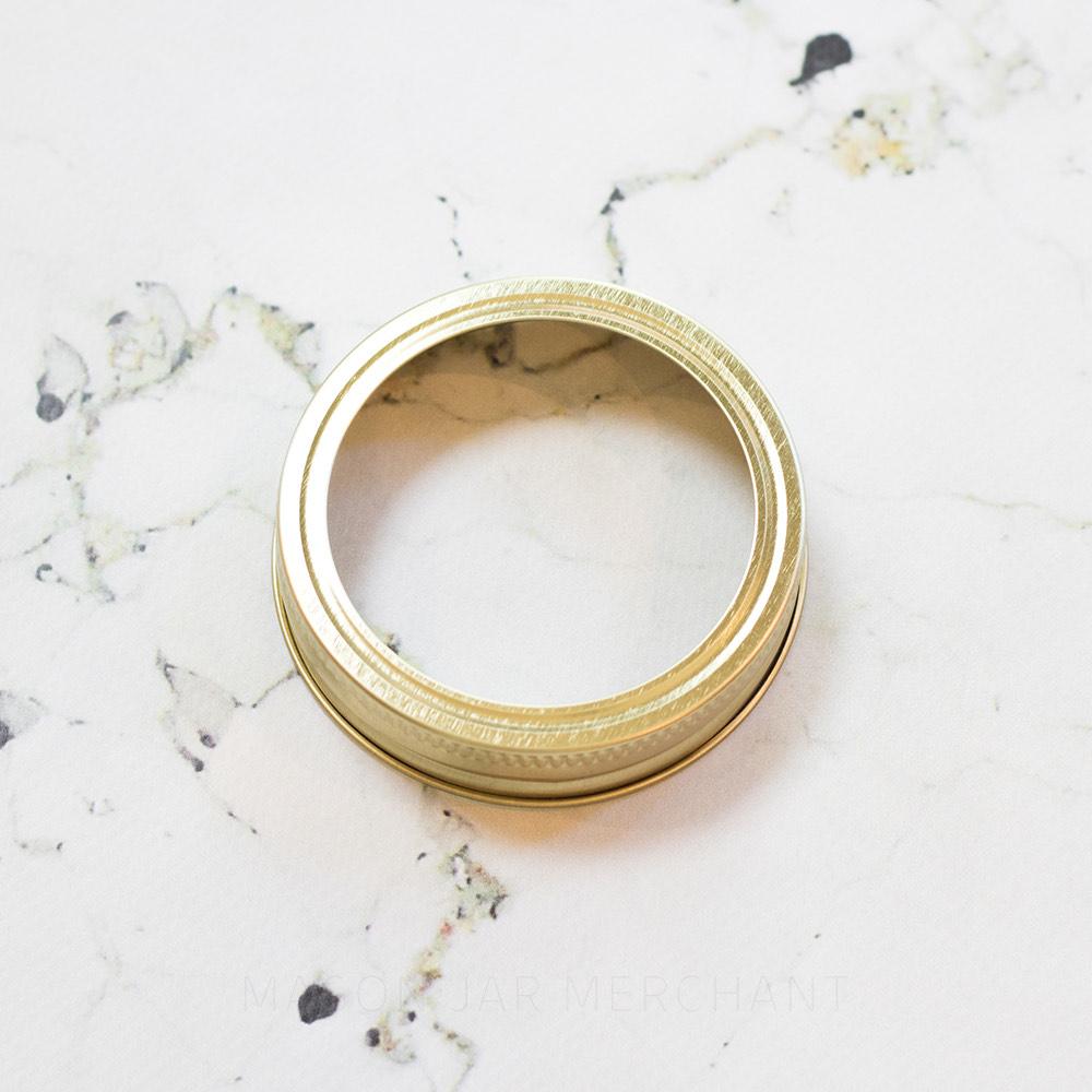 Gold Regular Mouth Canning Lids & Rings - No Retail Packaging {Bulk Available}