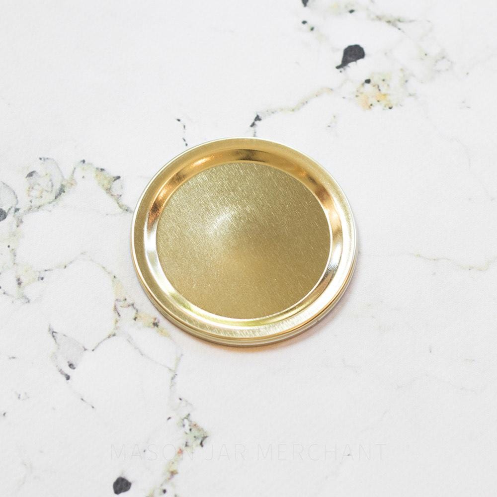 Gold Regular Mouth Canning Lids & Rings - No Retail Packaging {Bulk Available}