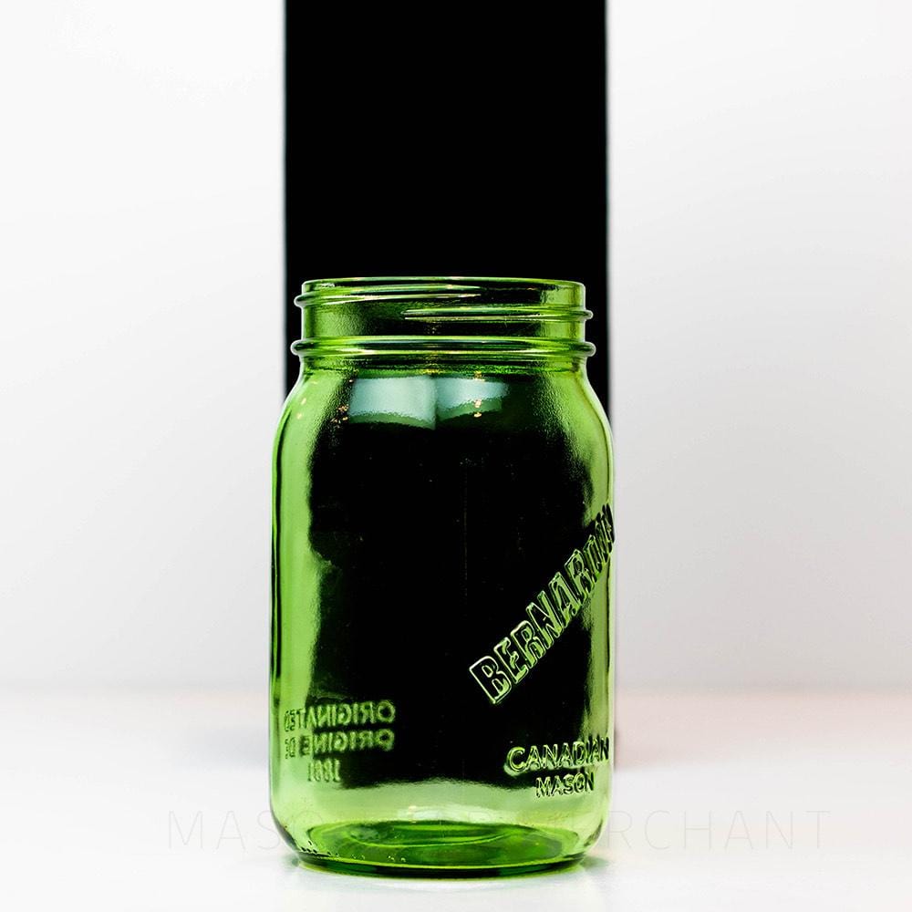 Bernardin Bright Green Vintage Inspired Wide Mouth Quart Mason Jar