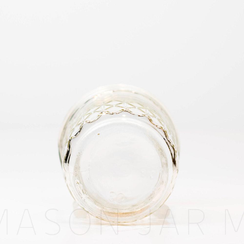 Ball Quilted Half Pint Regular Mouth Mason Jar with Label Space